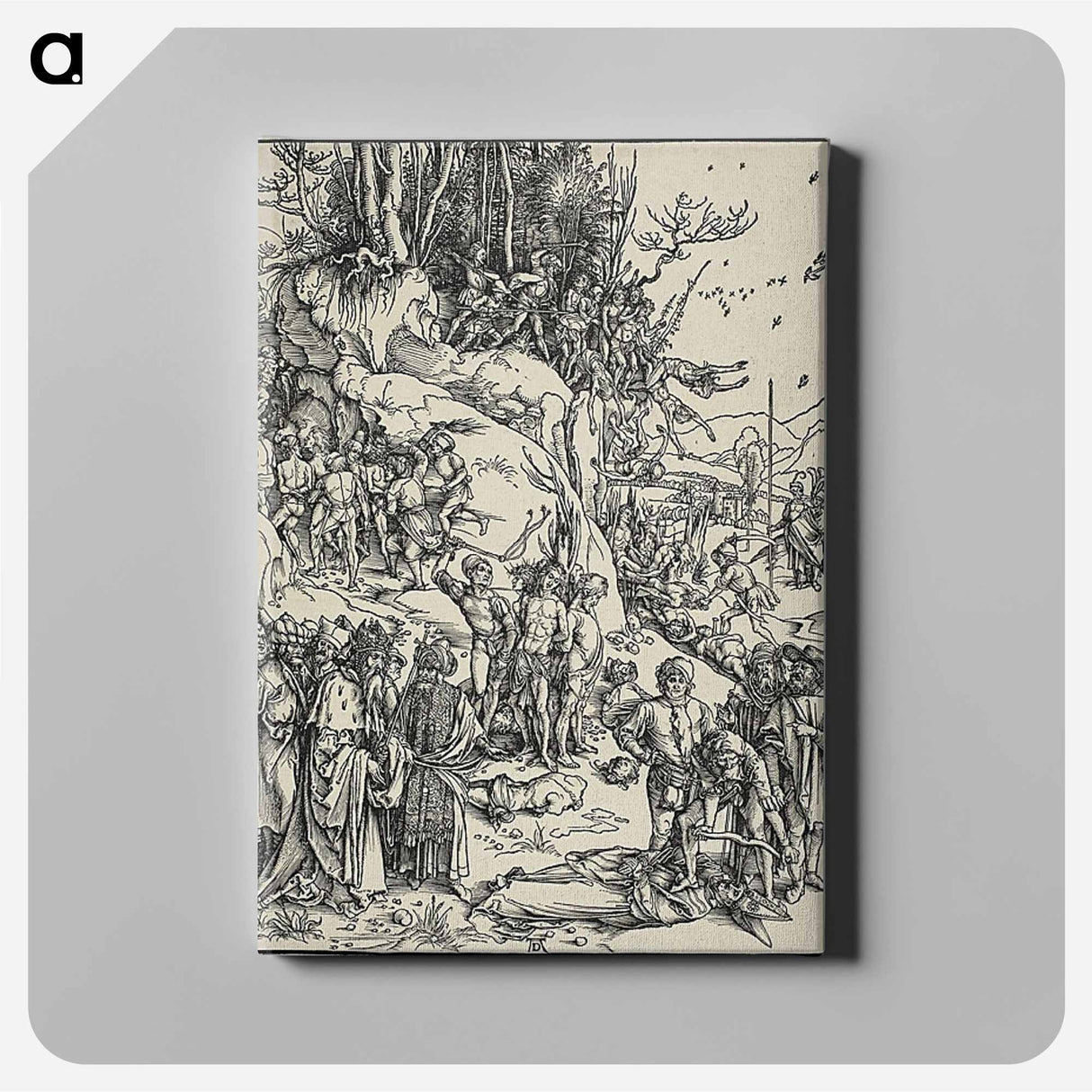 The Martyrdom of the Ten Thousand - アルブレヒト デューラー Canvas.