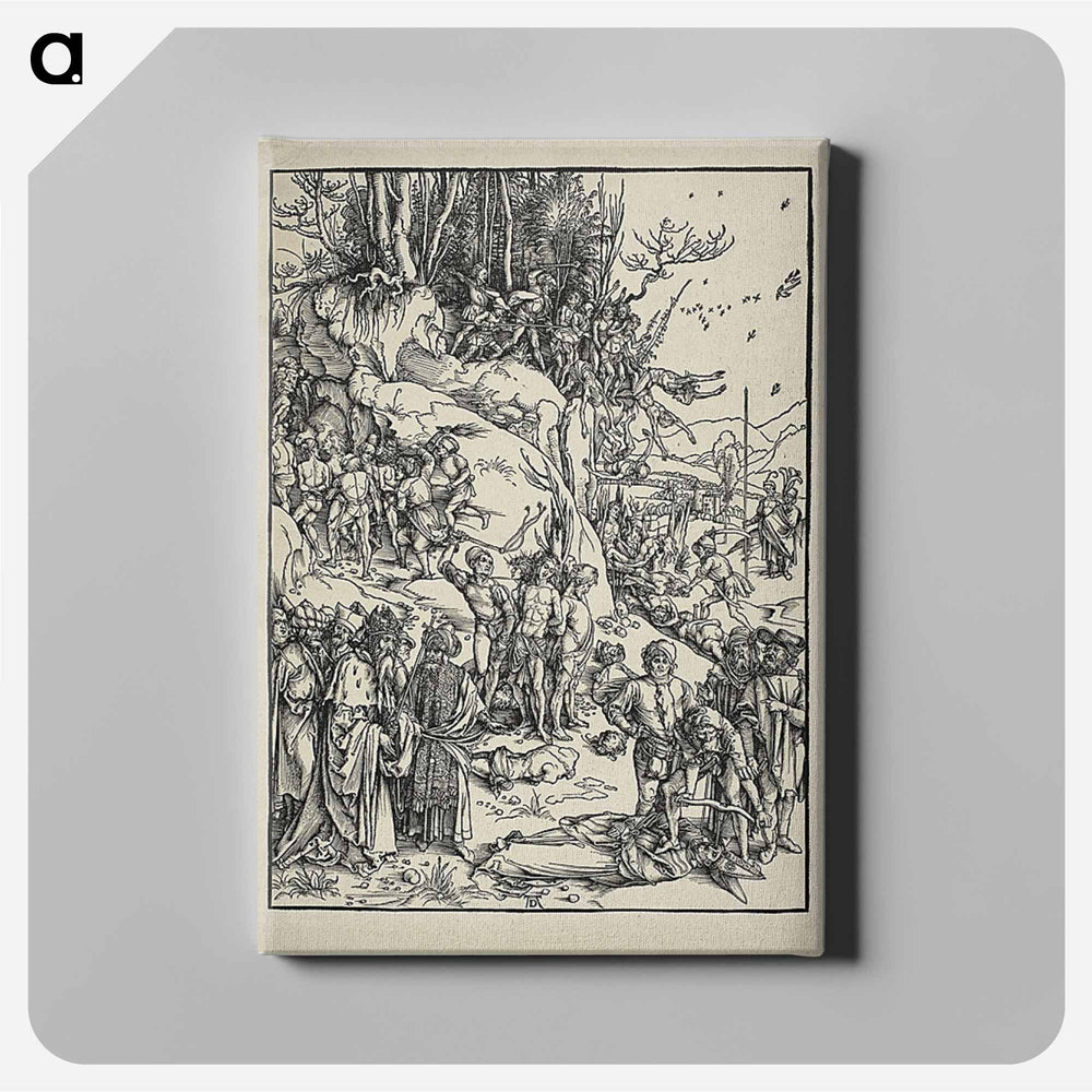 The Martyrdom of the Ten Thousand - アルブレヒト デューラー Canvas.