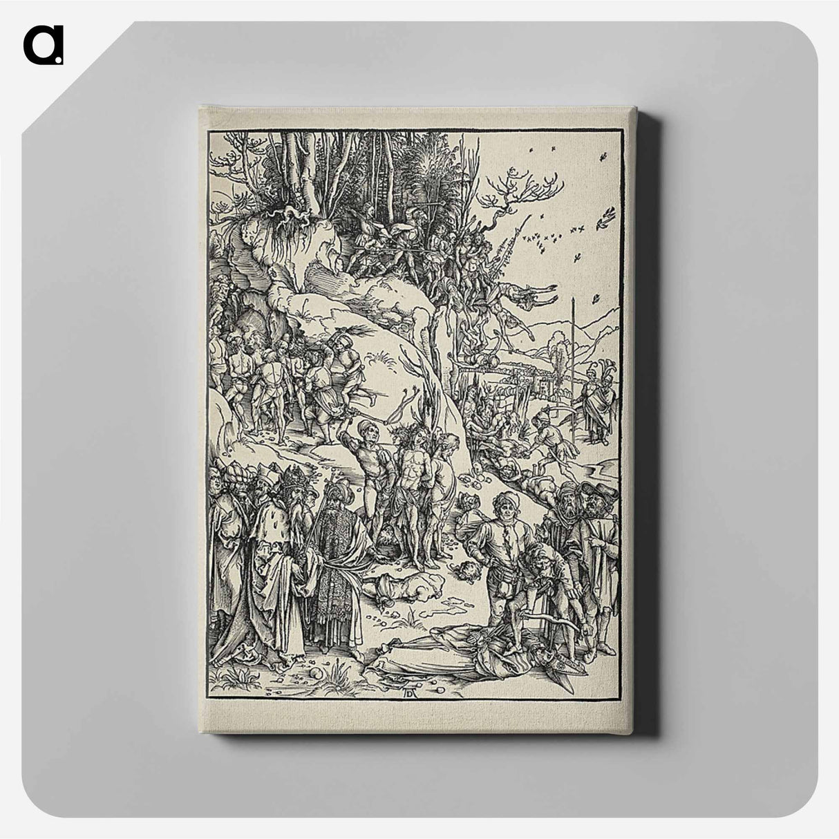 The Martyrdom of the Ten Thousand - アルブレヒト デューラー Canvas.