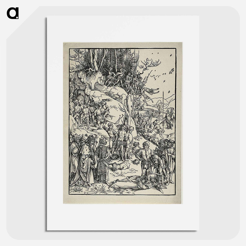 The Martyrdom of the Ten Thousand - アルブレヒト デューラー Poster.