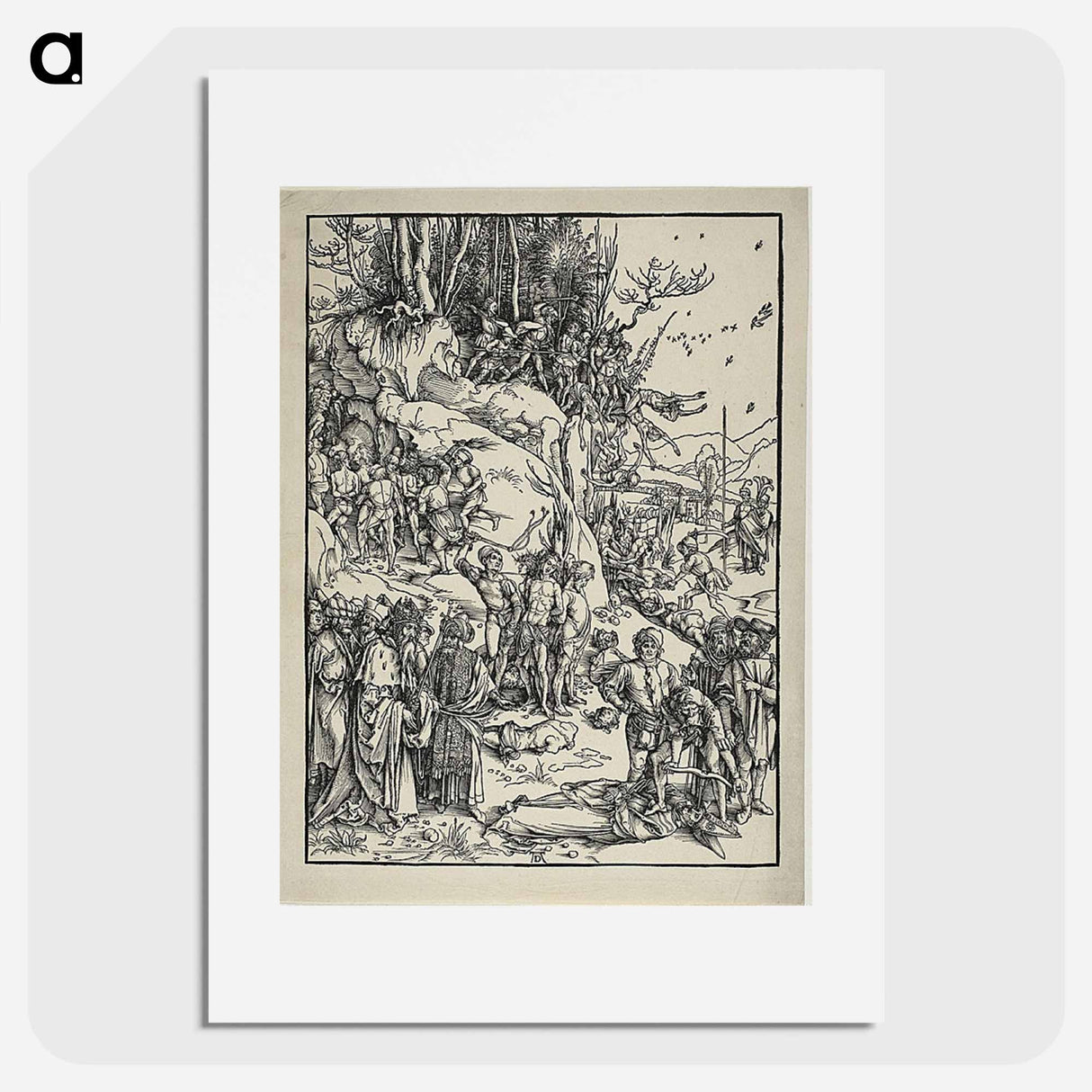 The Martyrdom of the Ten Thousand - アルブレヒト デューラー Poster.