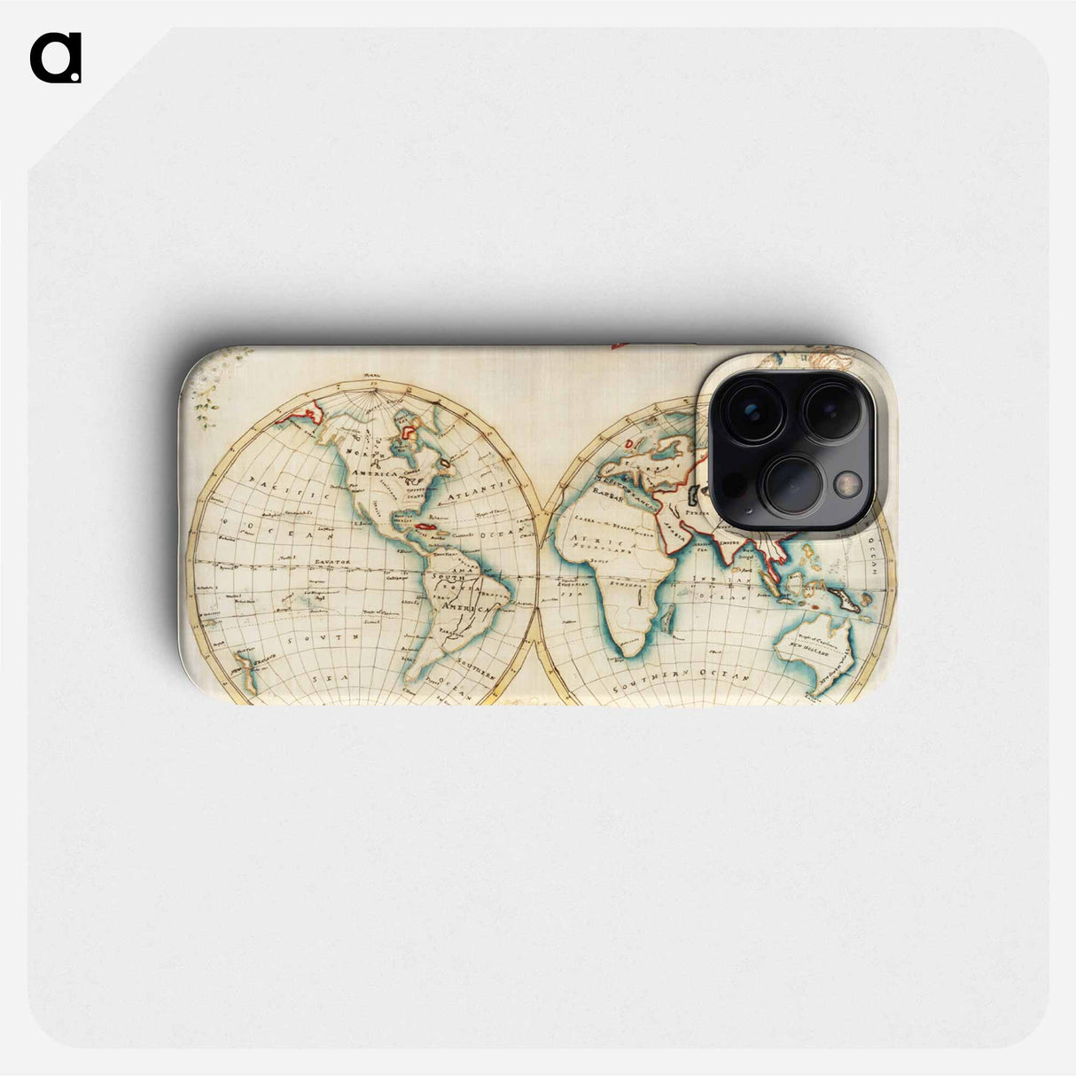 Map sampler - アンティーク地図 Phone Case.