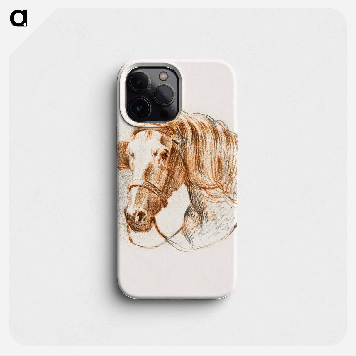 Head of a horse with blinkers - ジャン ベルナール Phone Case.