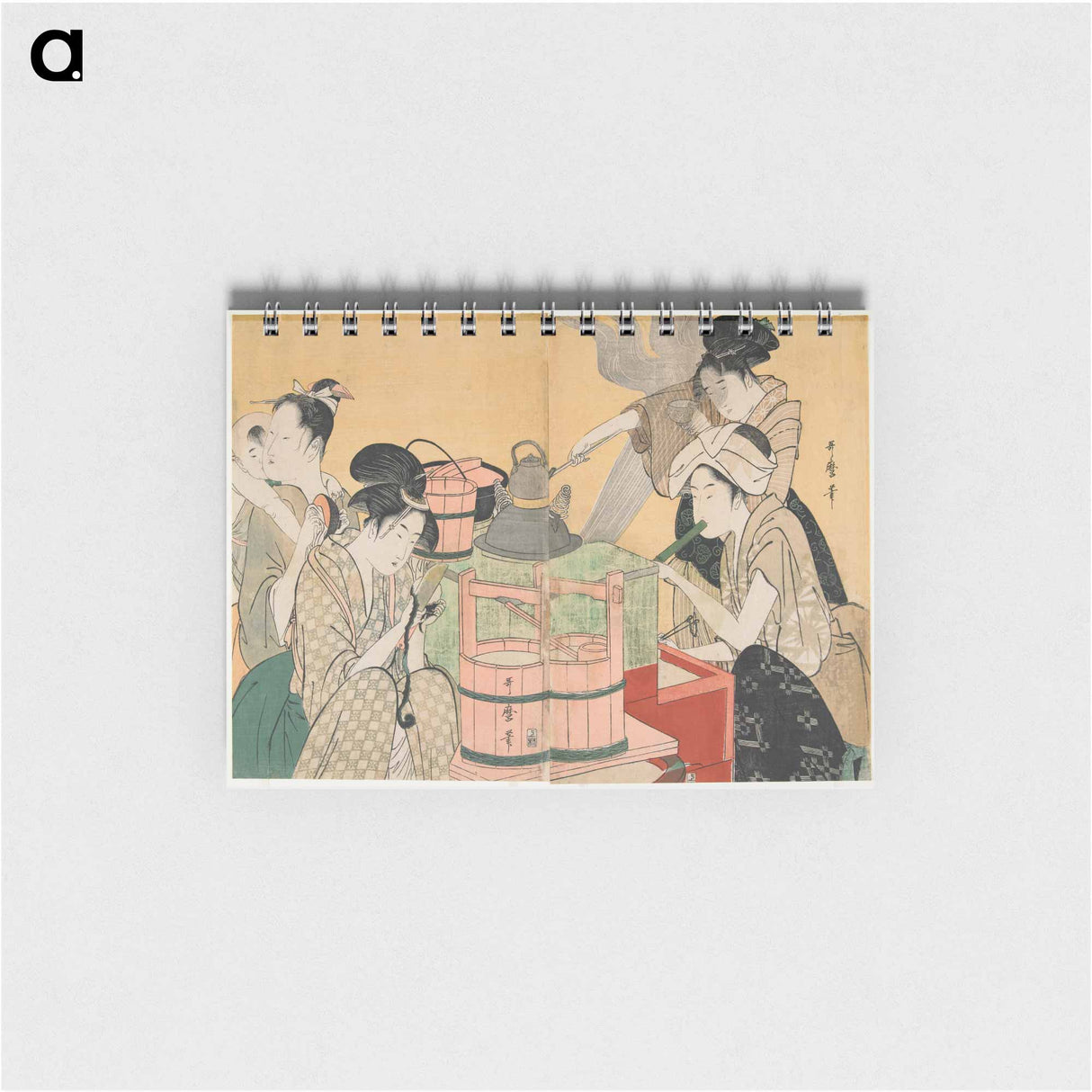 Kitchen Scene - 喜多川 歌麿 Memo.
