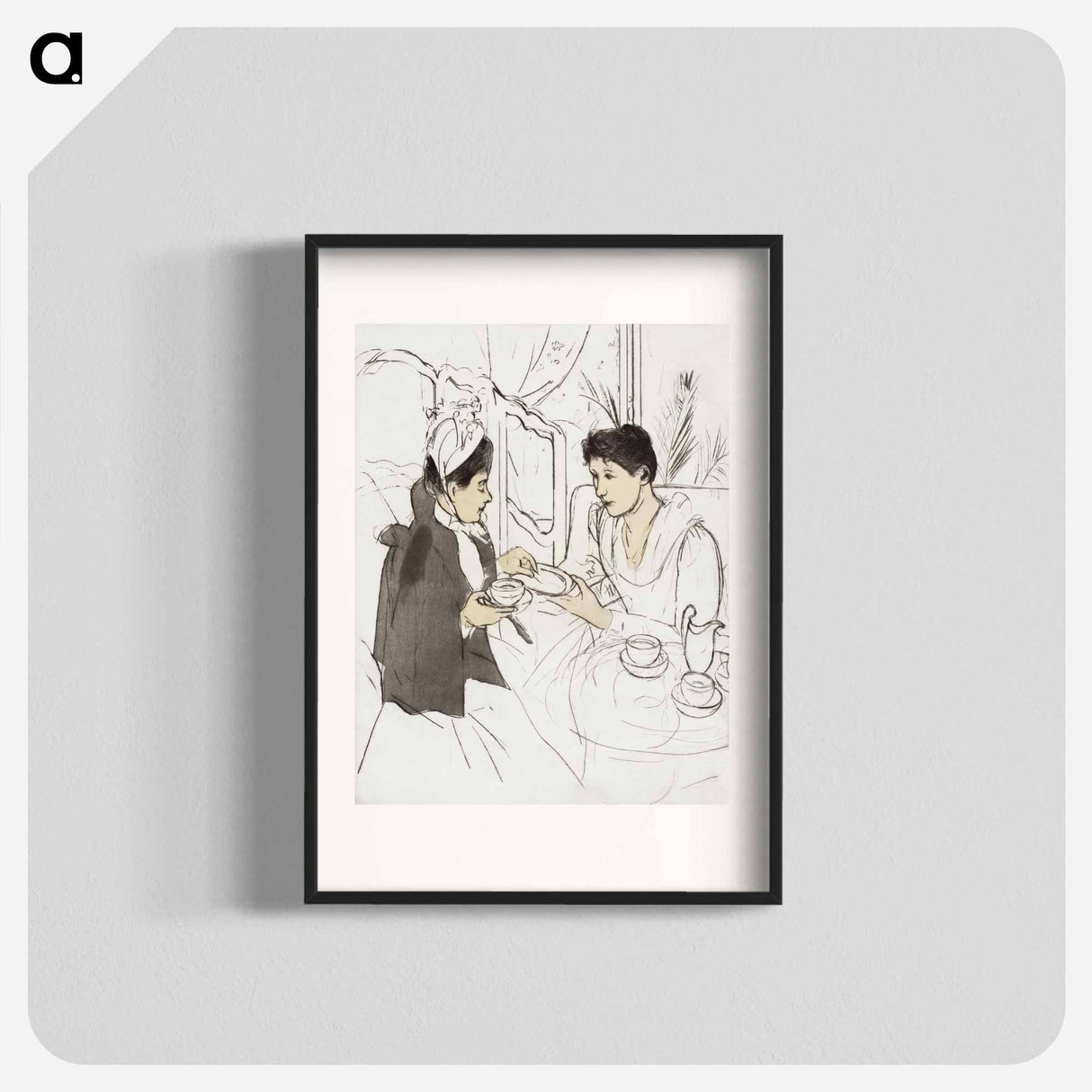 アートポスター-Afternoon Tea Party - メアリー カサット Poster.