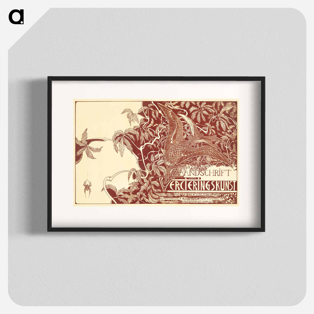 Tijdschriftomslag met twee wulpen - Theo van Hoytema Poster.