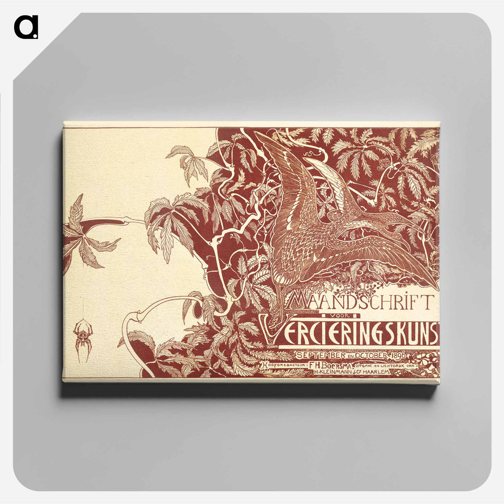 Tijdschriftomslag met twee wulpen - Theo van Hoytema Canvas.