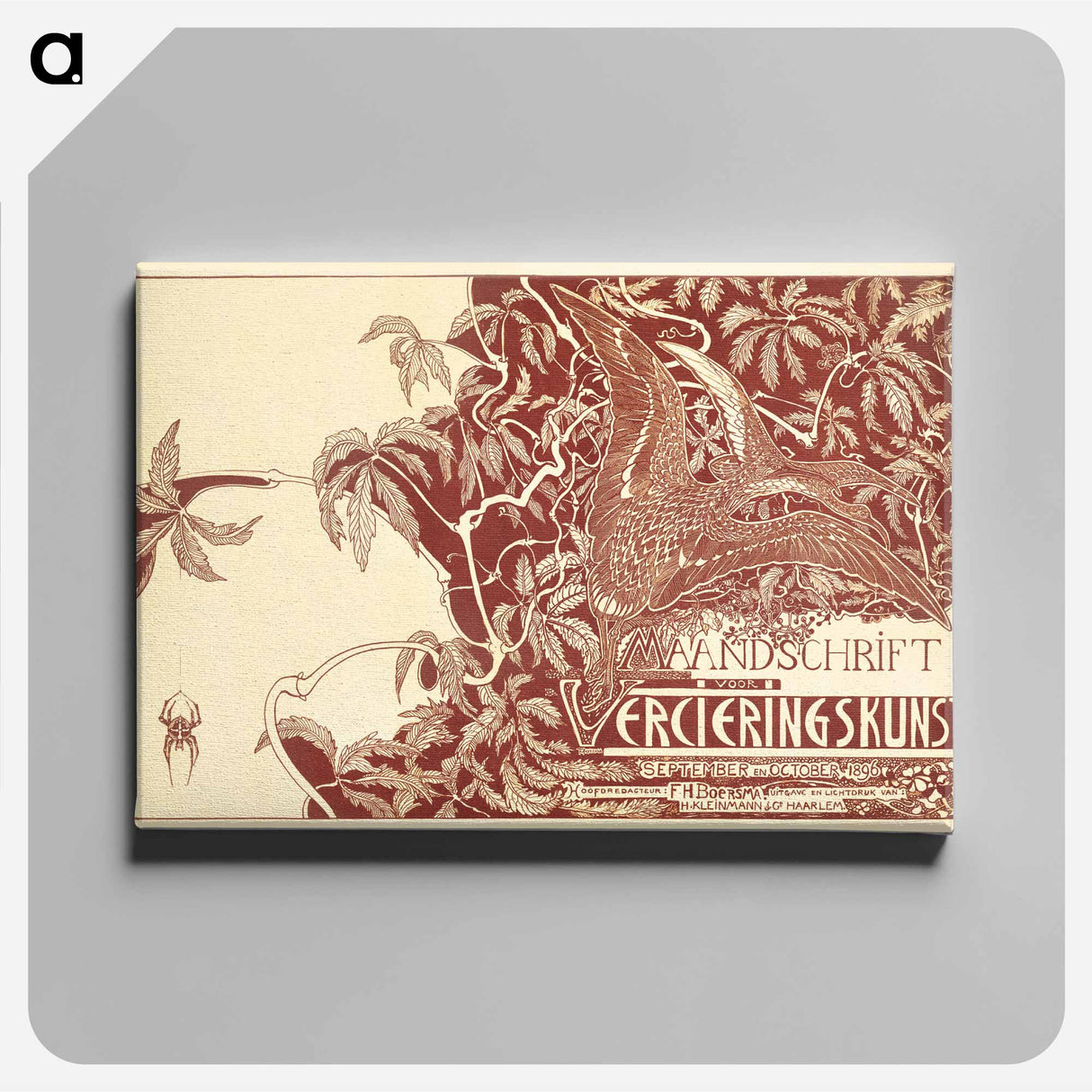 Tijdschriftomslag met twee wulpen - Theo van Hoytema Canvas.