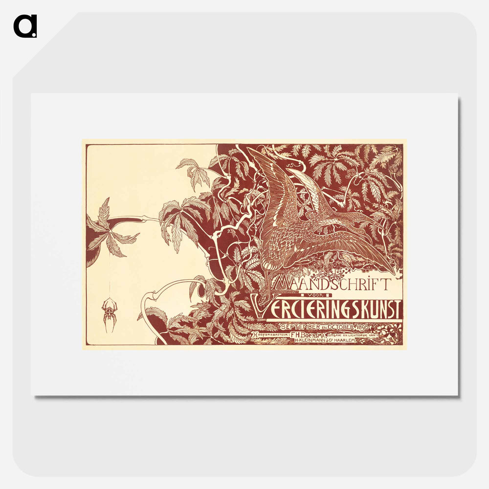 Tijdschriftomslag met twee wulpen - Theo van Hoytema Poster.