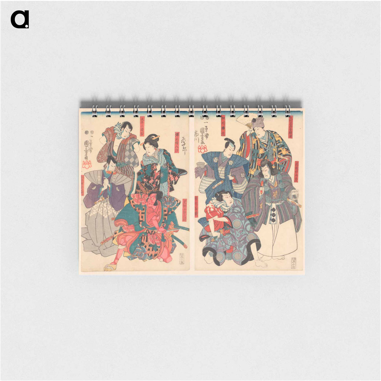 Ichikawa Danjûrô VIII in eight different roles - 歌川 国芳 Memo.