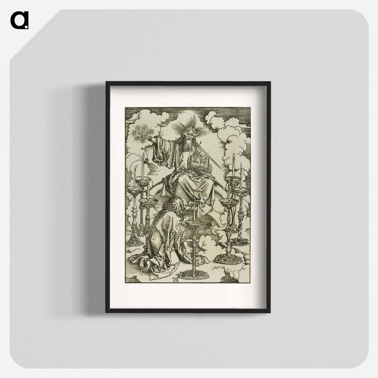 The Vision of the Seven Candlesticks - アルブレヒト デューラー Poster.