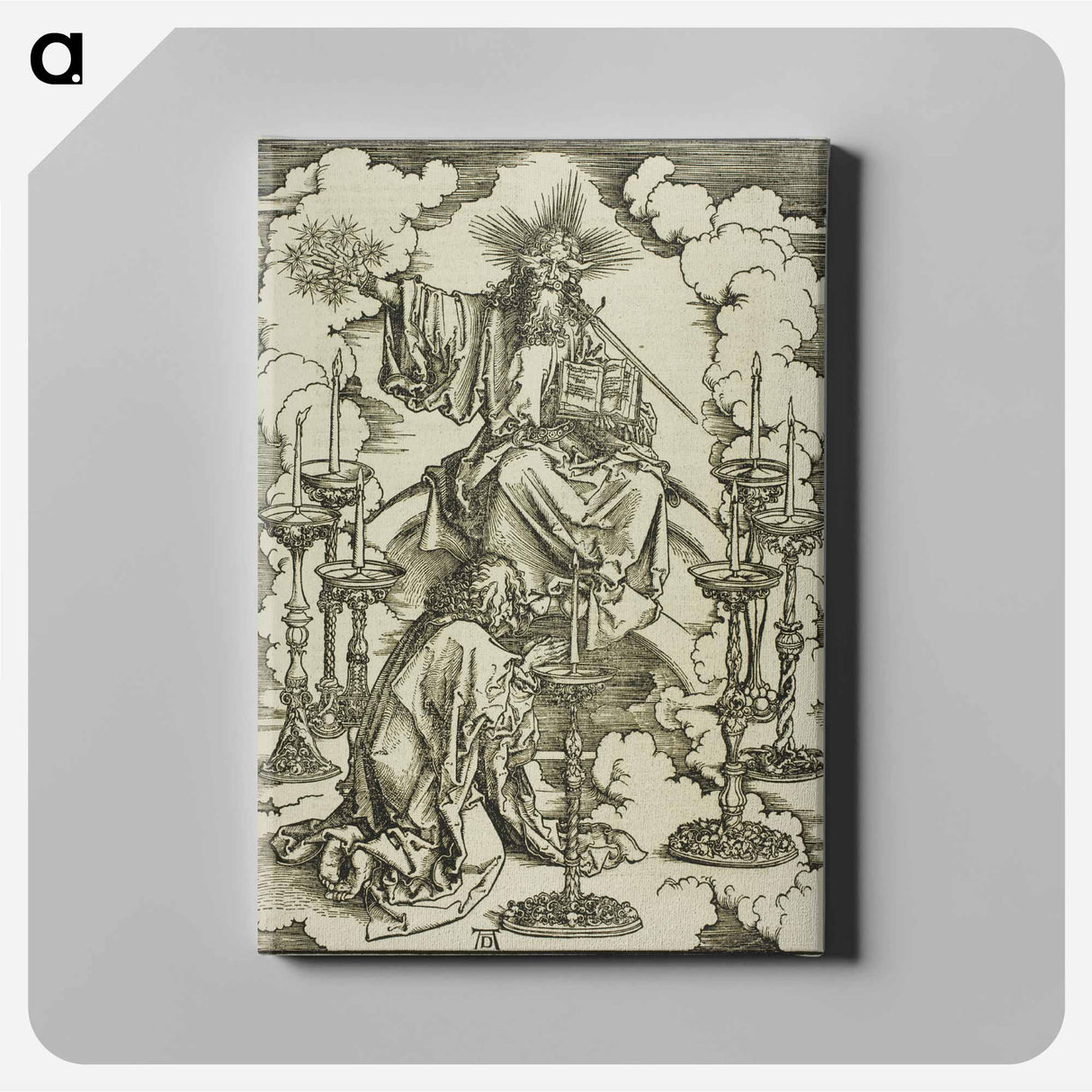 The Vision of the Seven Candlesticks - アルブレヒト デューラー Canvas.