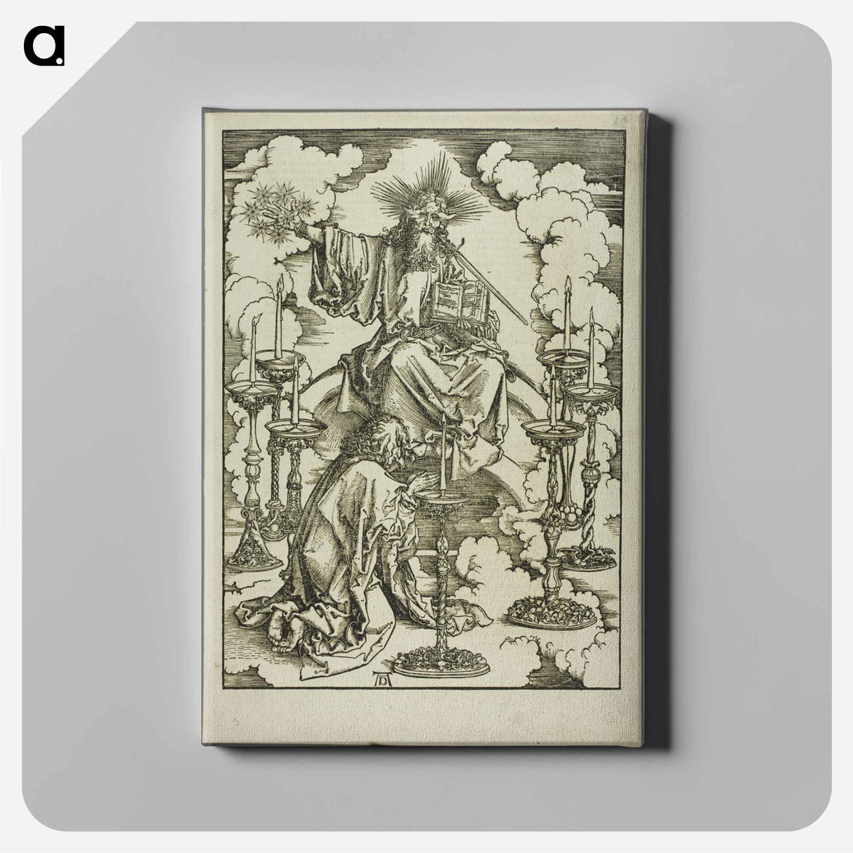 The Vision of the Seven Candlesticks - アルブレヒト デューラー Canvas.