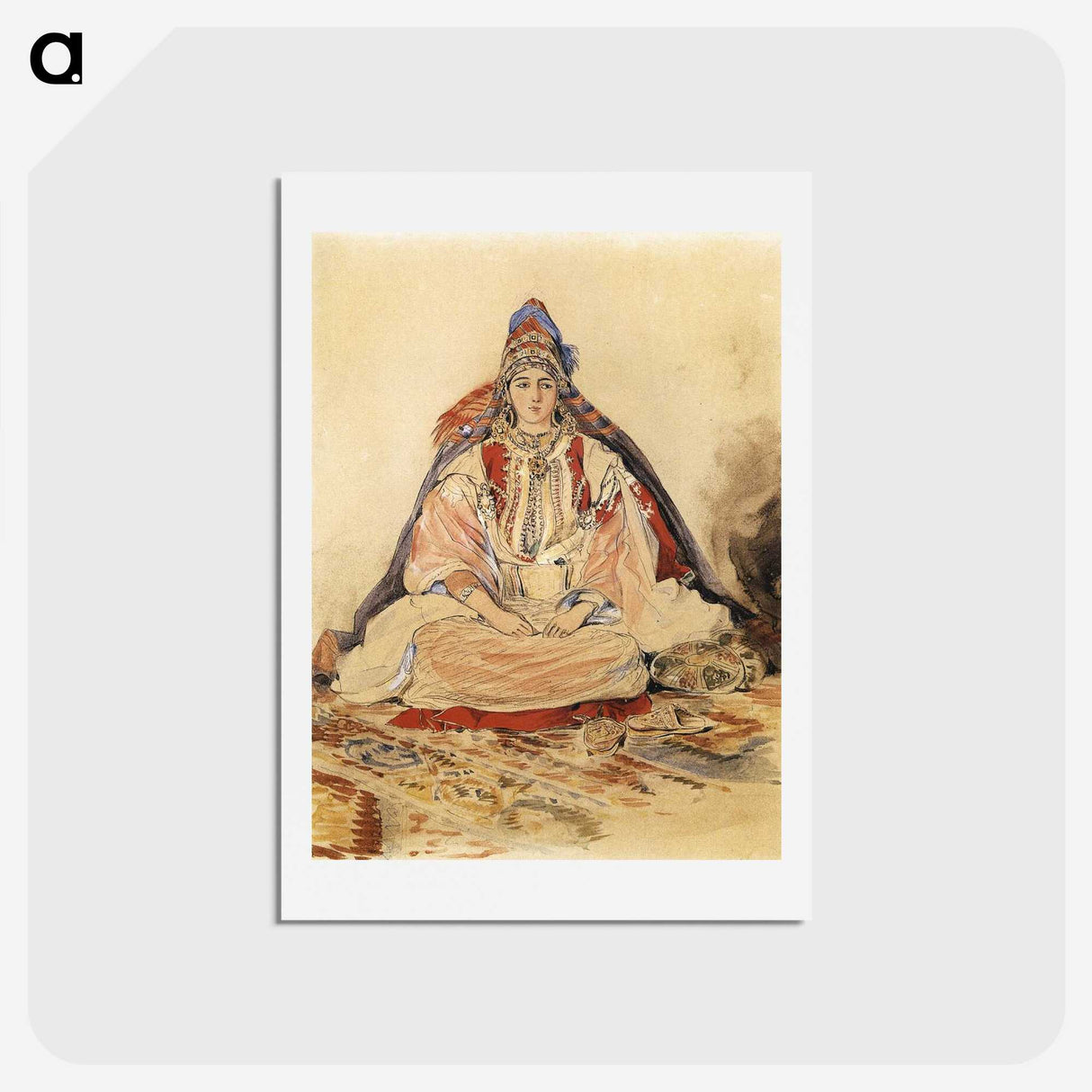 2-64_Eugene-Delacroix_hagaki