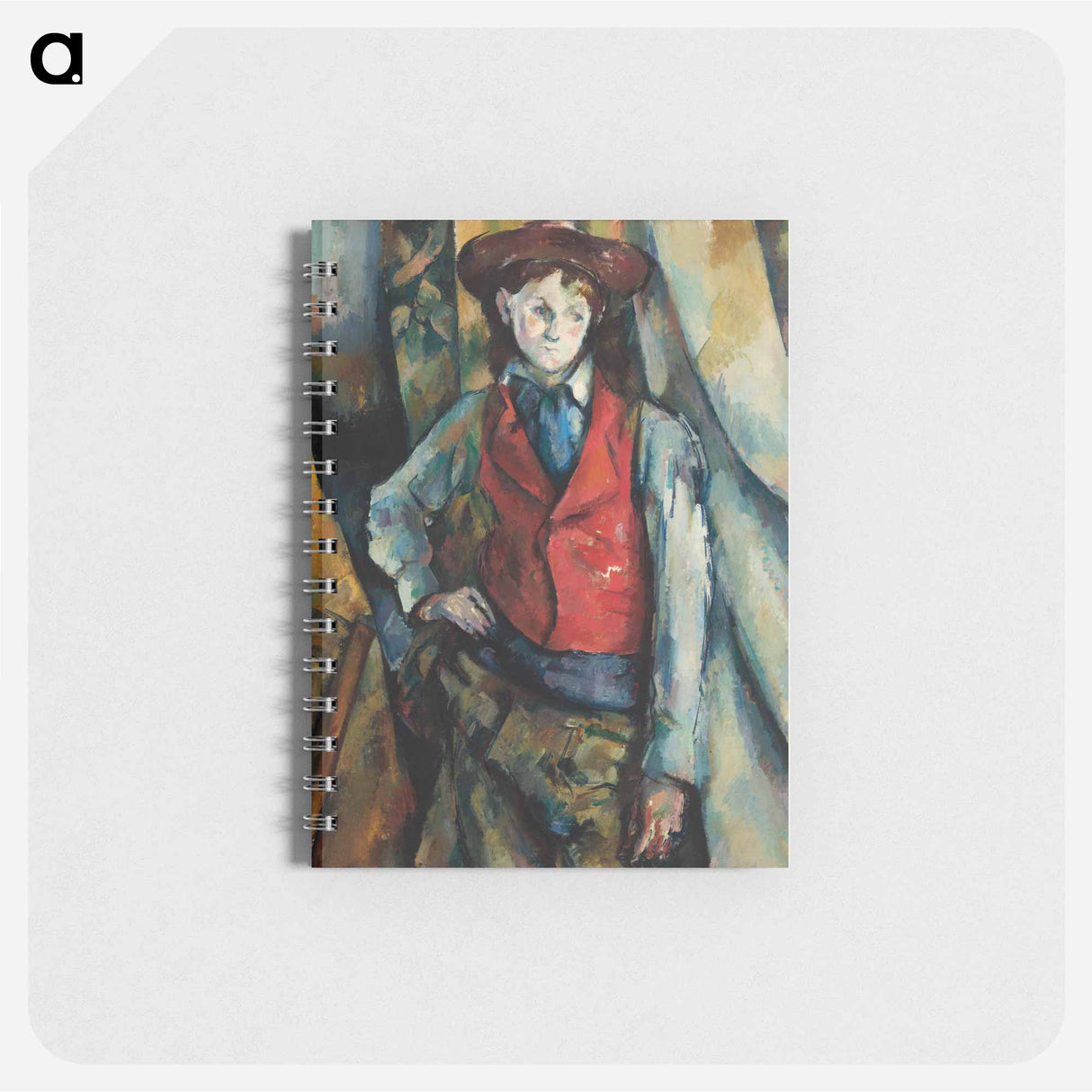 アートメモ帳-Boy in a Red Waistcoat - ポール セザンヌ Memo.