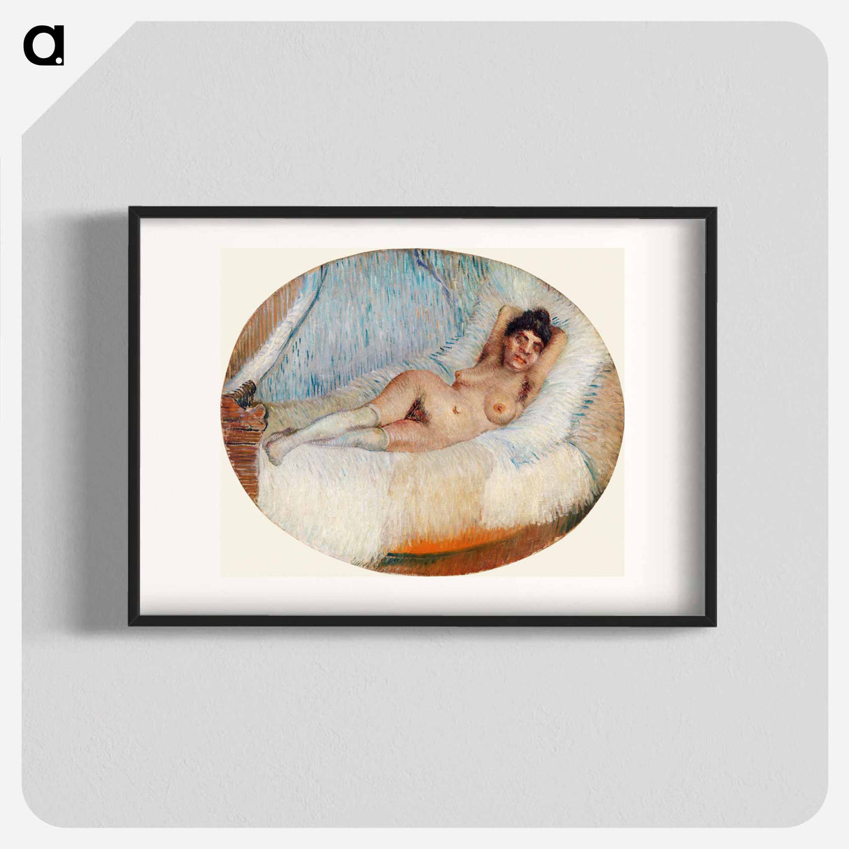 アートポスター-Reclining Nude - フィンセント ファン ゴッホ Poster.