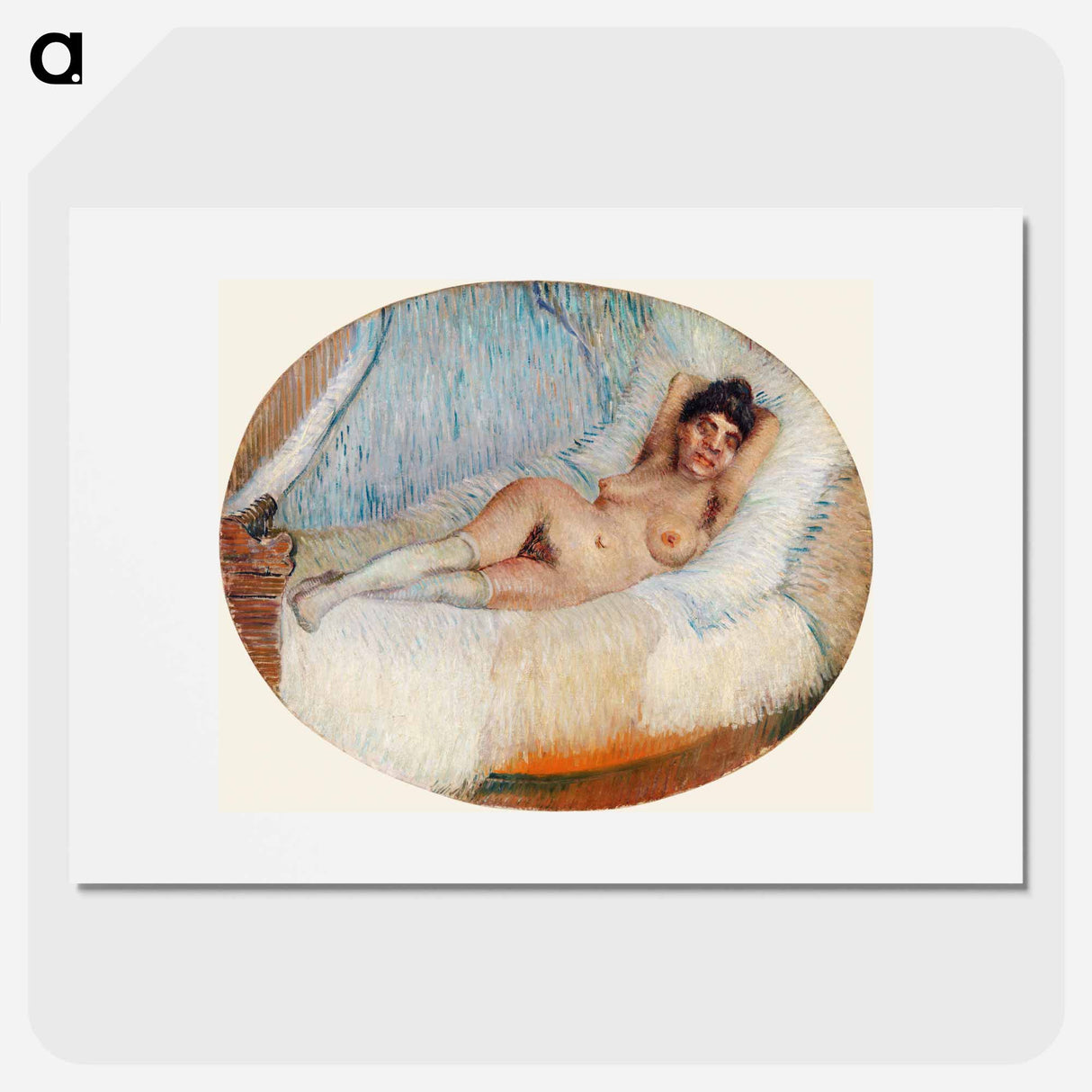 アートポスター-Reclining Nude - フィンセント ファン ゴッホ Poster.