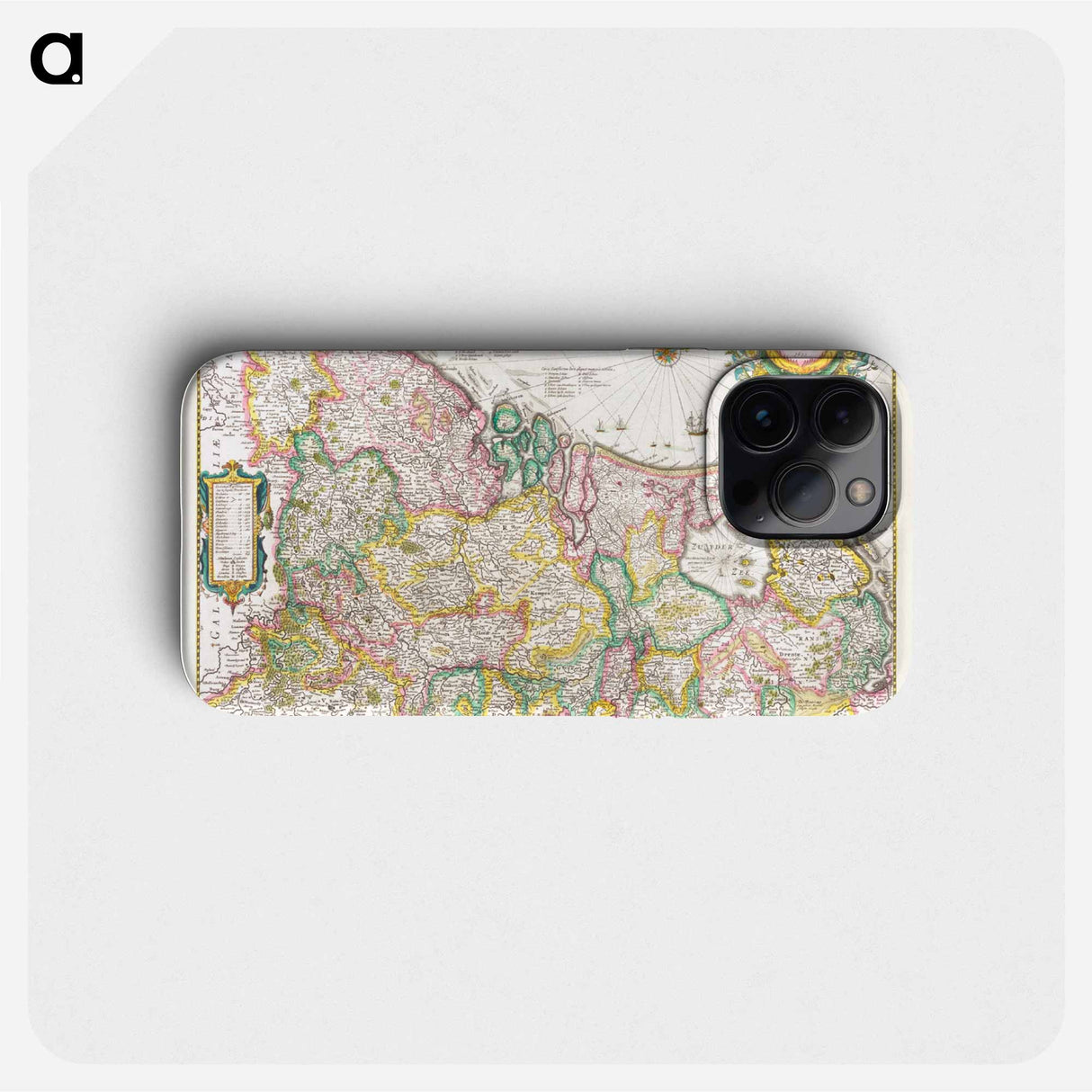 Kaart van de Nederlanden - アンティーク地図 Phone Case.