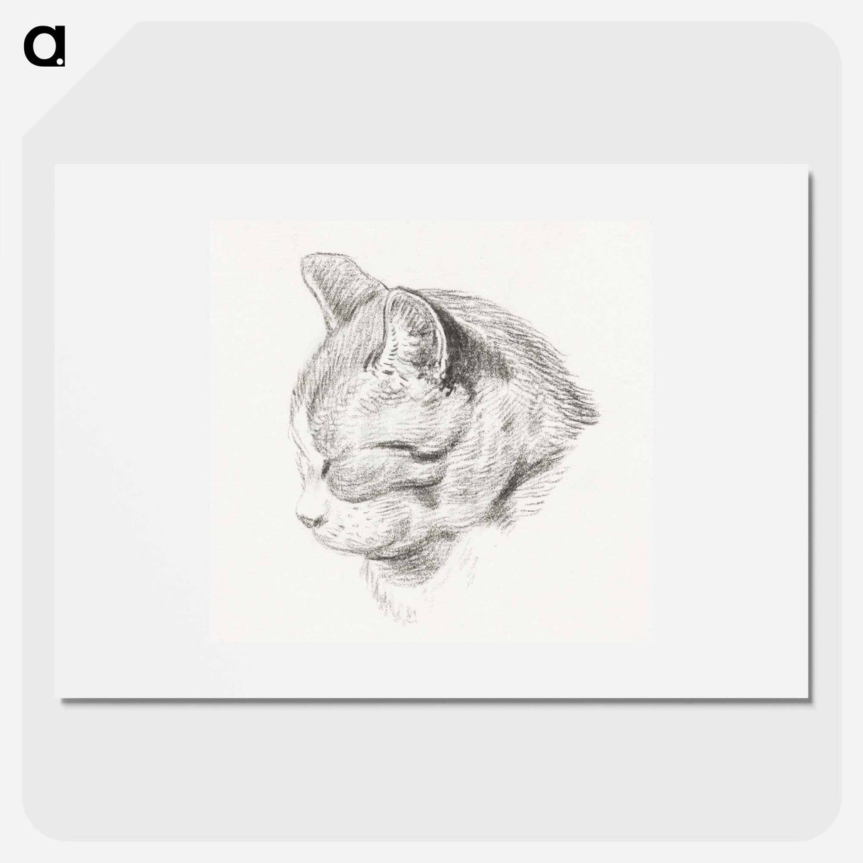 Sketch of a cat - ジャン ベルナール Poster.