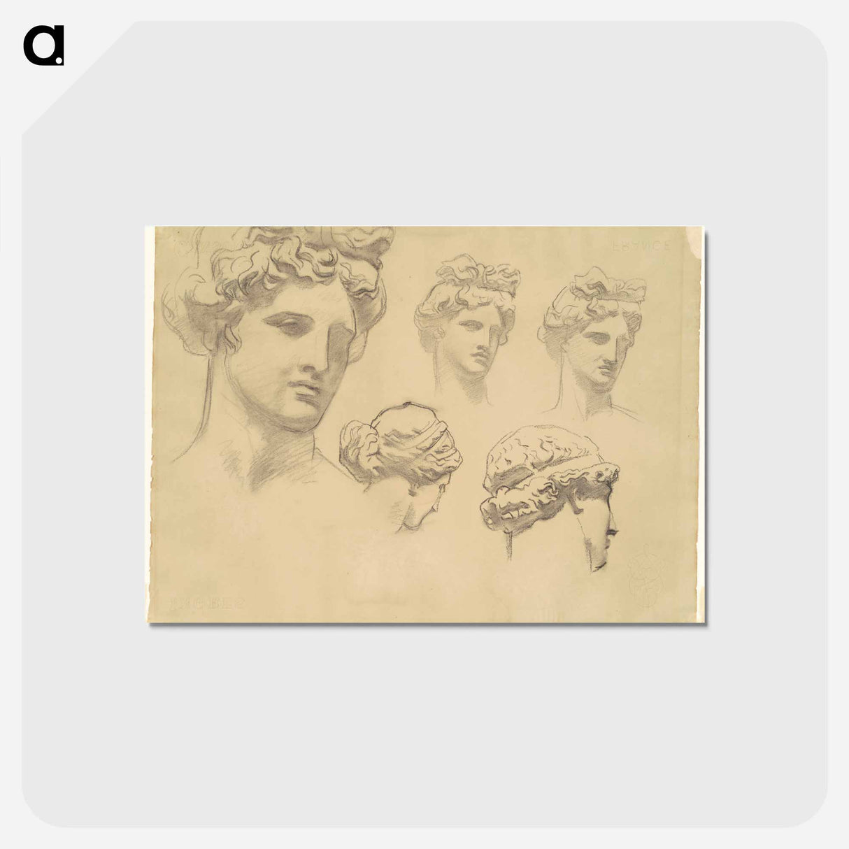 アートポストカード-Apollo and the Muses - ジョン シンガー サージェント Postcard.