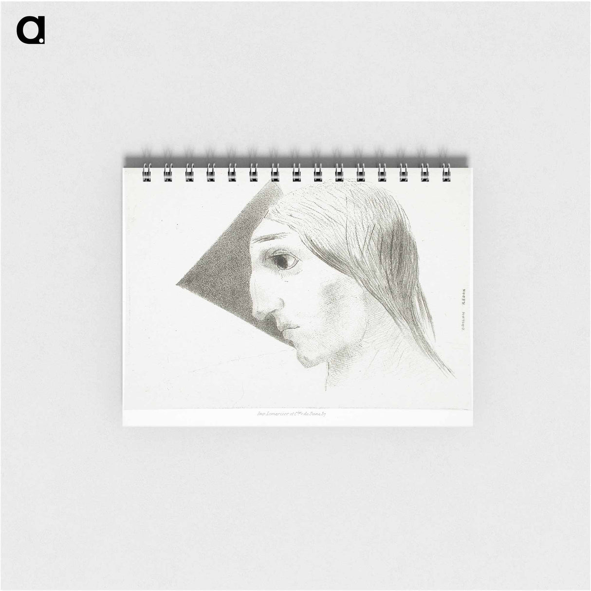 アートメモ帳-À Edgar Poe (La Folie) - オディロン ルドン Memo.