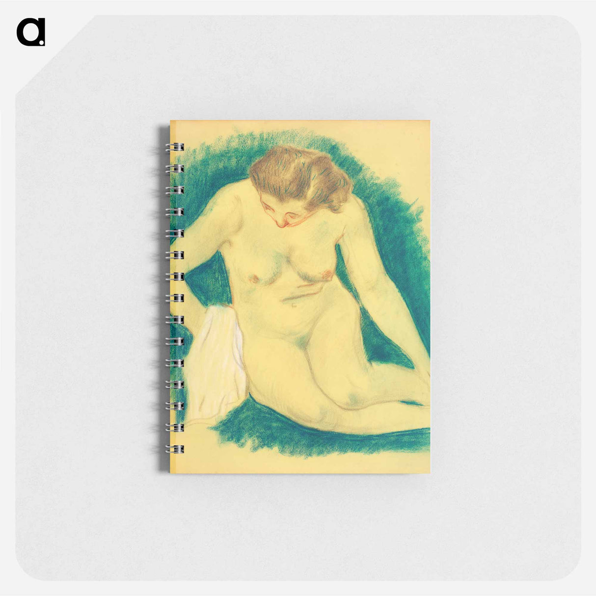 Seated Nude Seen from Above - ポール ゴーギャン Memo.