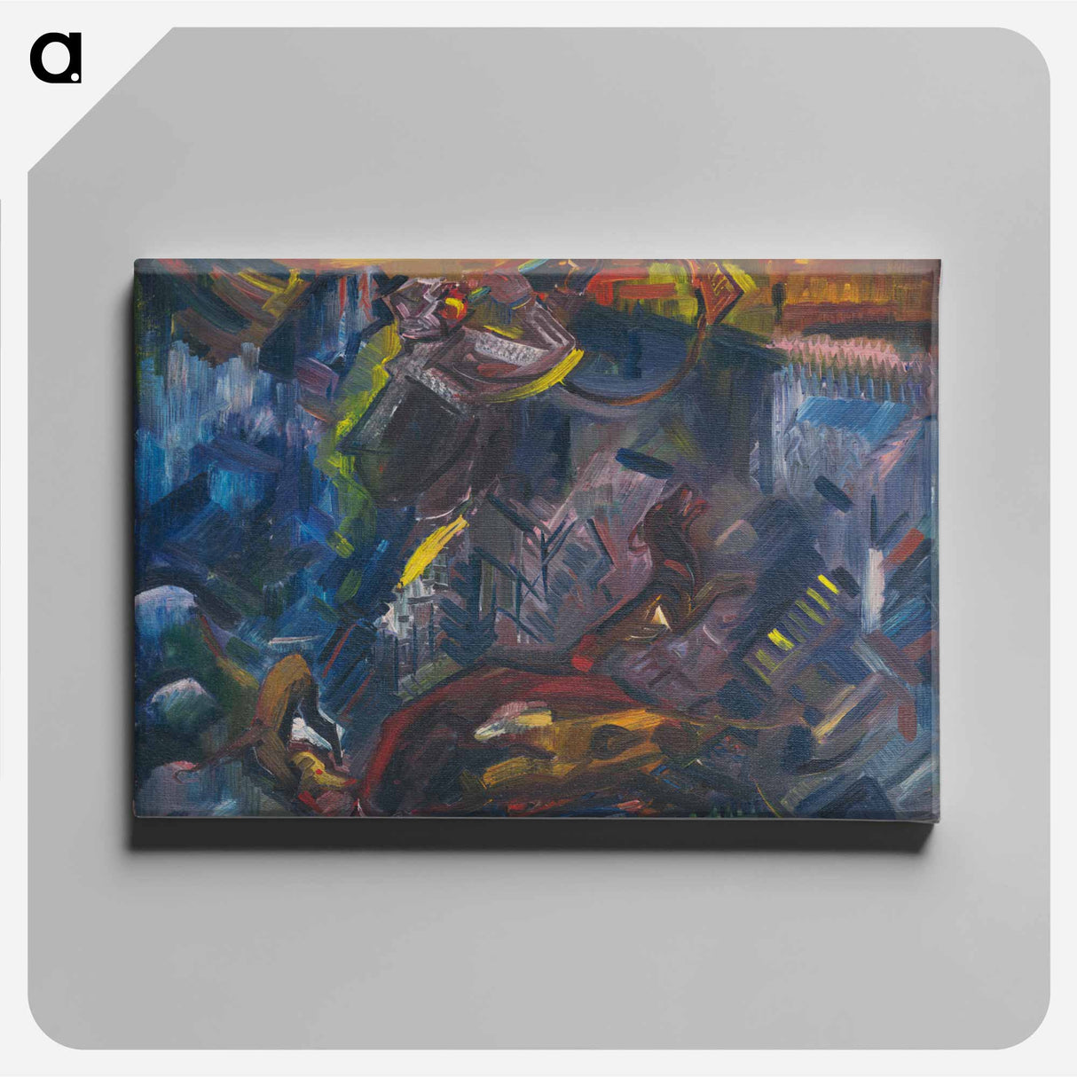 Hunter with his prey - アーノルド ピーター ワイズ クビンチャン Canvas.