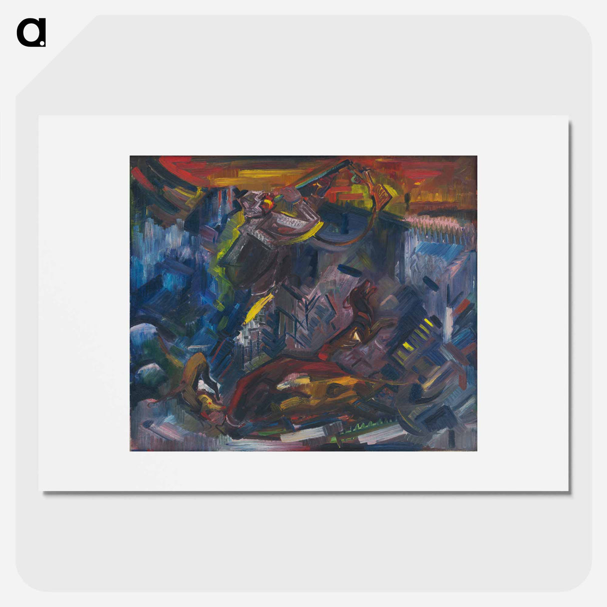 Hunter with his prey - アーノルド ピーター ワイズ クビンチャン Poster.