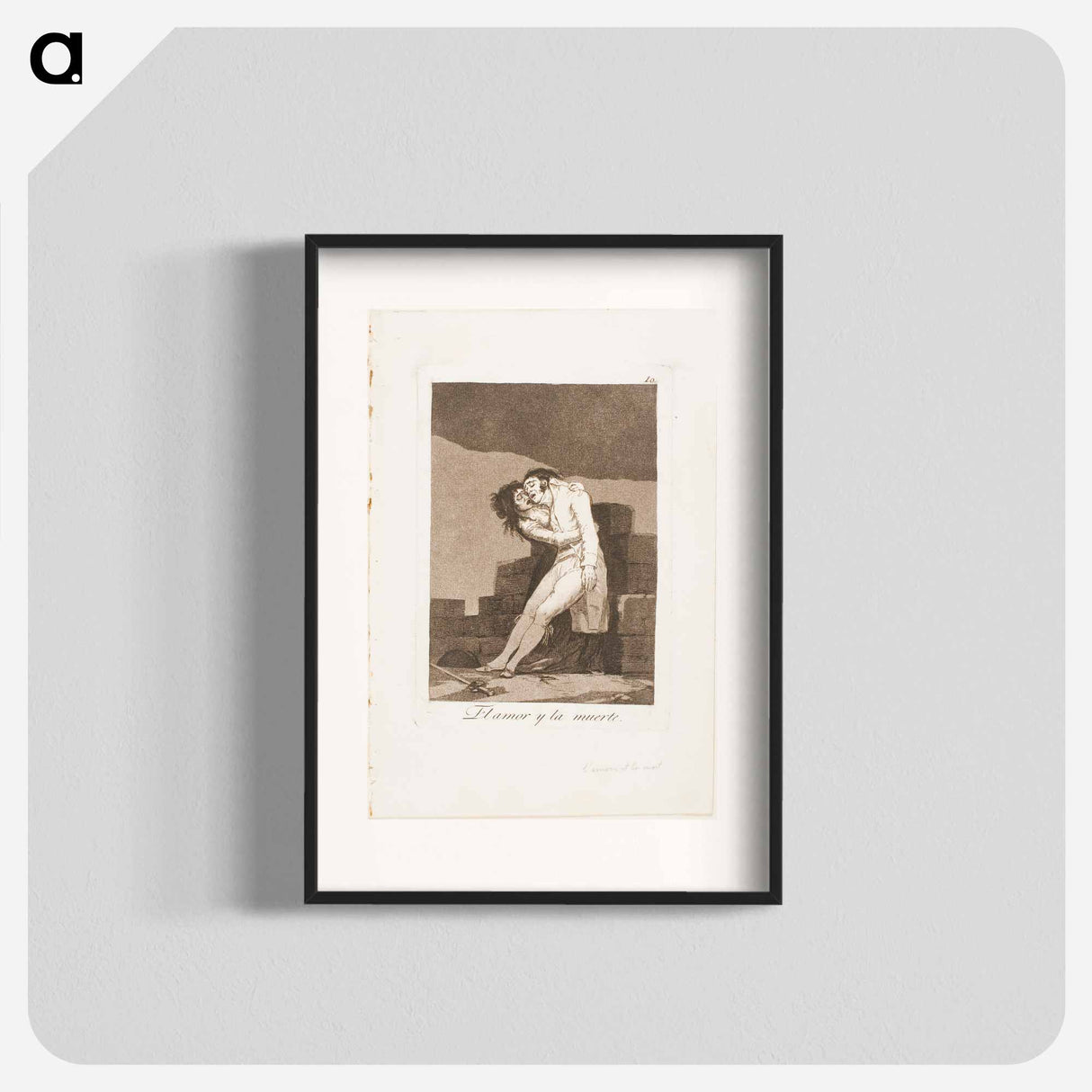 Love and Death - Francisco de Goya Poster.