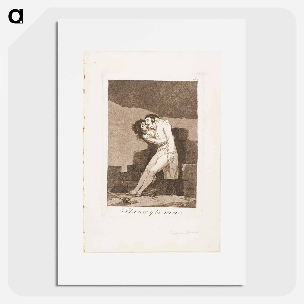 Love and Death - Francisco de Goya Poster.