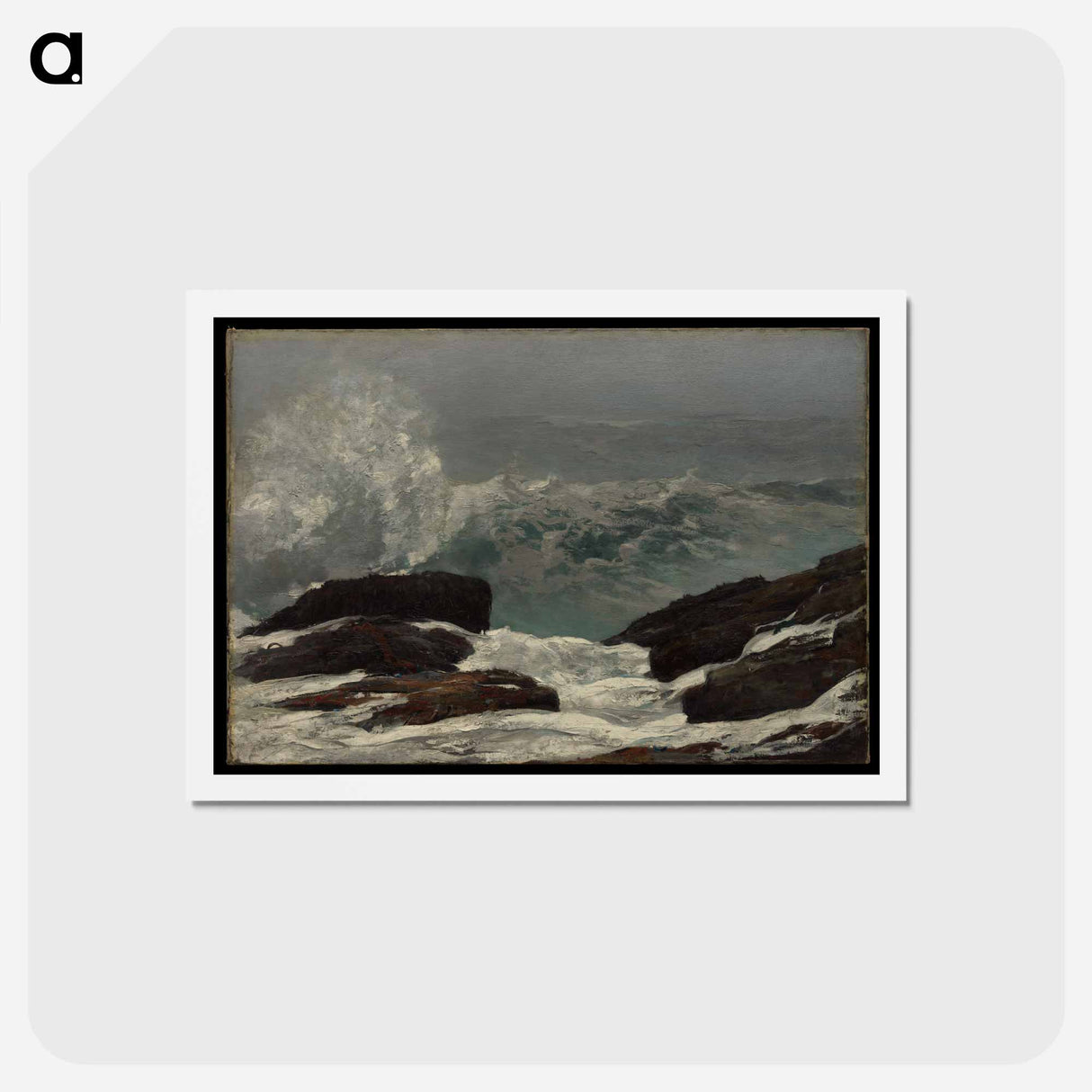 アートポストカード-Maine Coast - ウィンスロー ホーマー Postcard.