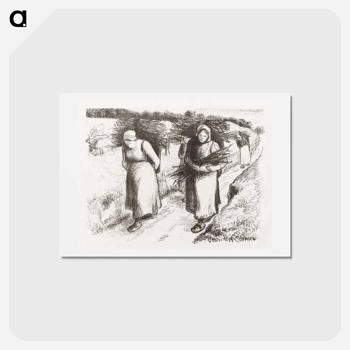 アートポストカード-Firewood Carriers
- イェール大学アートギャラリー Postcard.