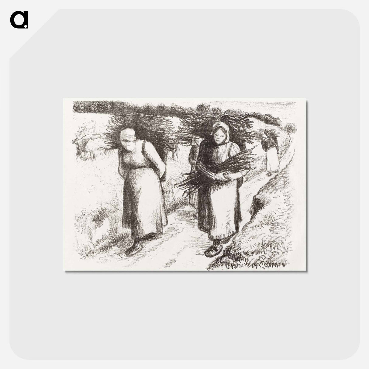 アートポストカード-Firewood Carriers
- イェール大学アートギャラリー Postcard.
