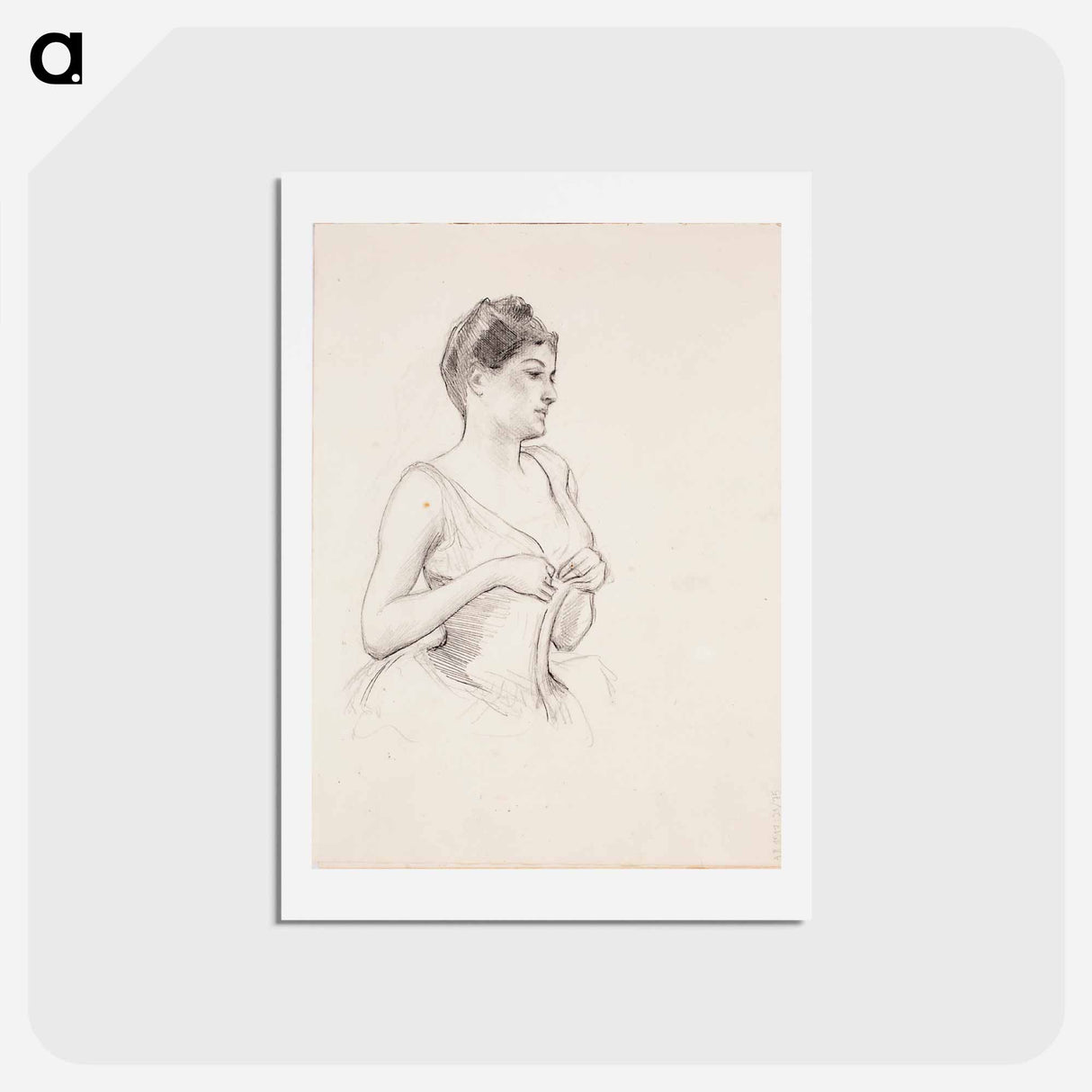 Mahdollisesti pariisitar - アルバート エーデルフェルト Postcard.