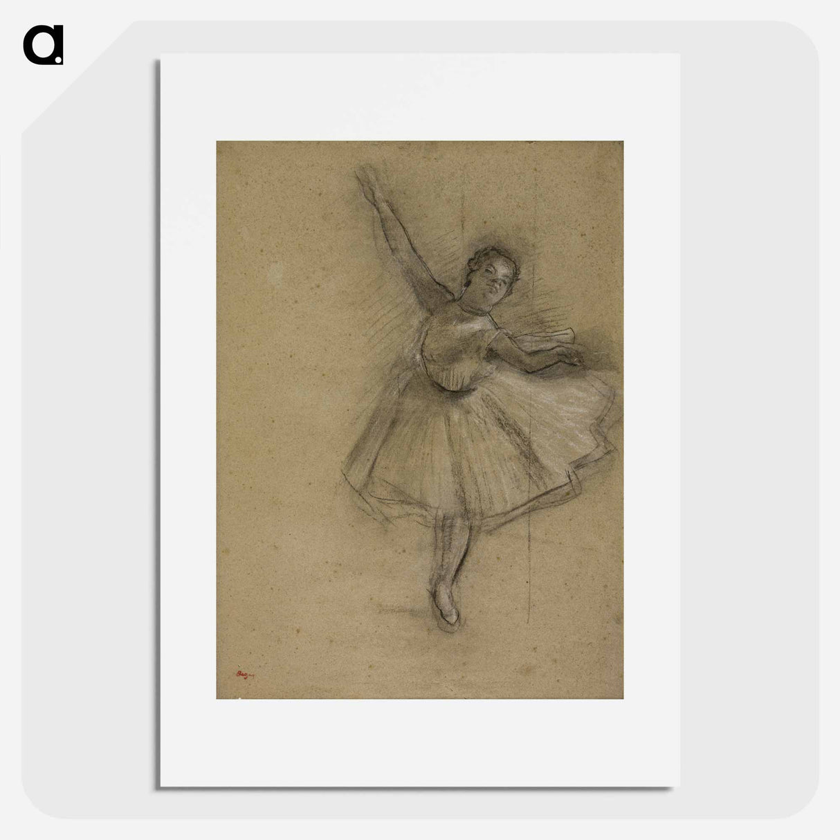 アートポスター-Dancer Turning - エドガー ドガ Poster.