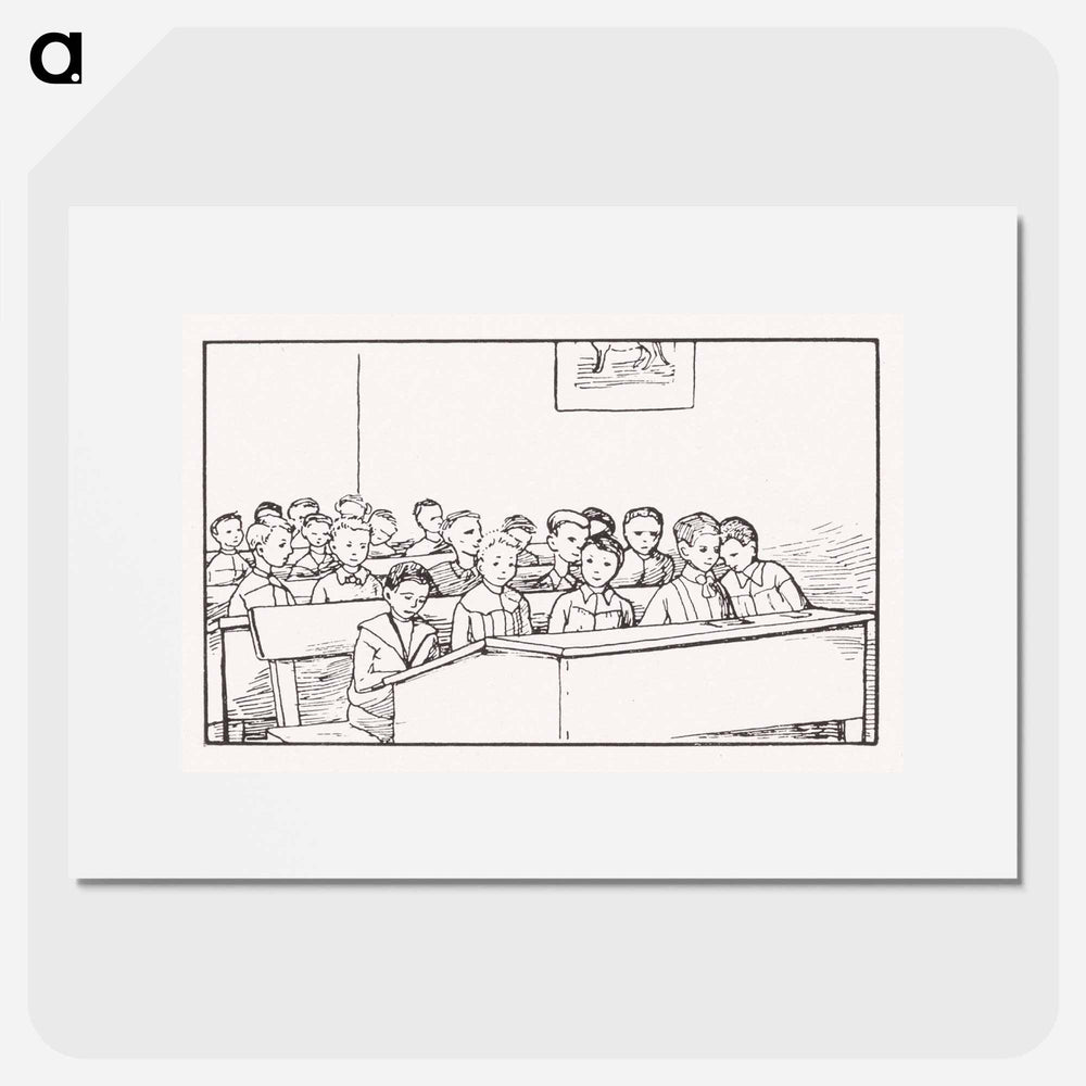 Boys in a class - Julie de Graag Poster.