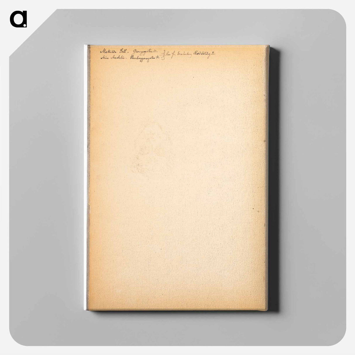 (unknown) part of a sketchbook - アルバート エーデルフェルト Canvas.