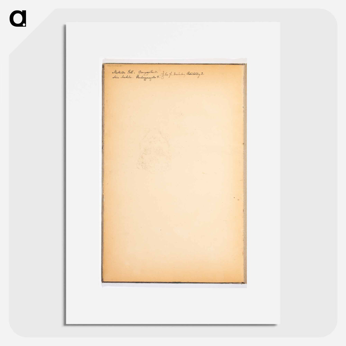 (unknown) part of a sketchbook - アルバート エーデルフェルト Poster.