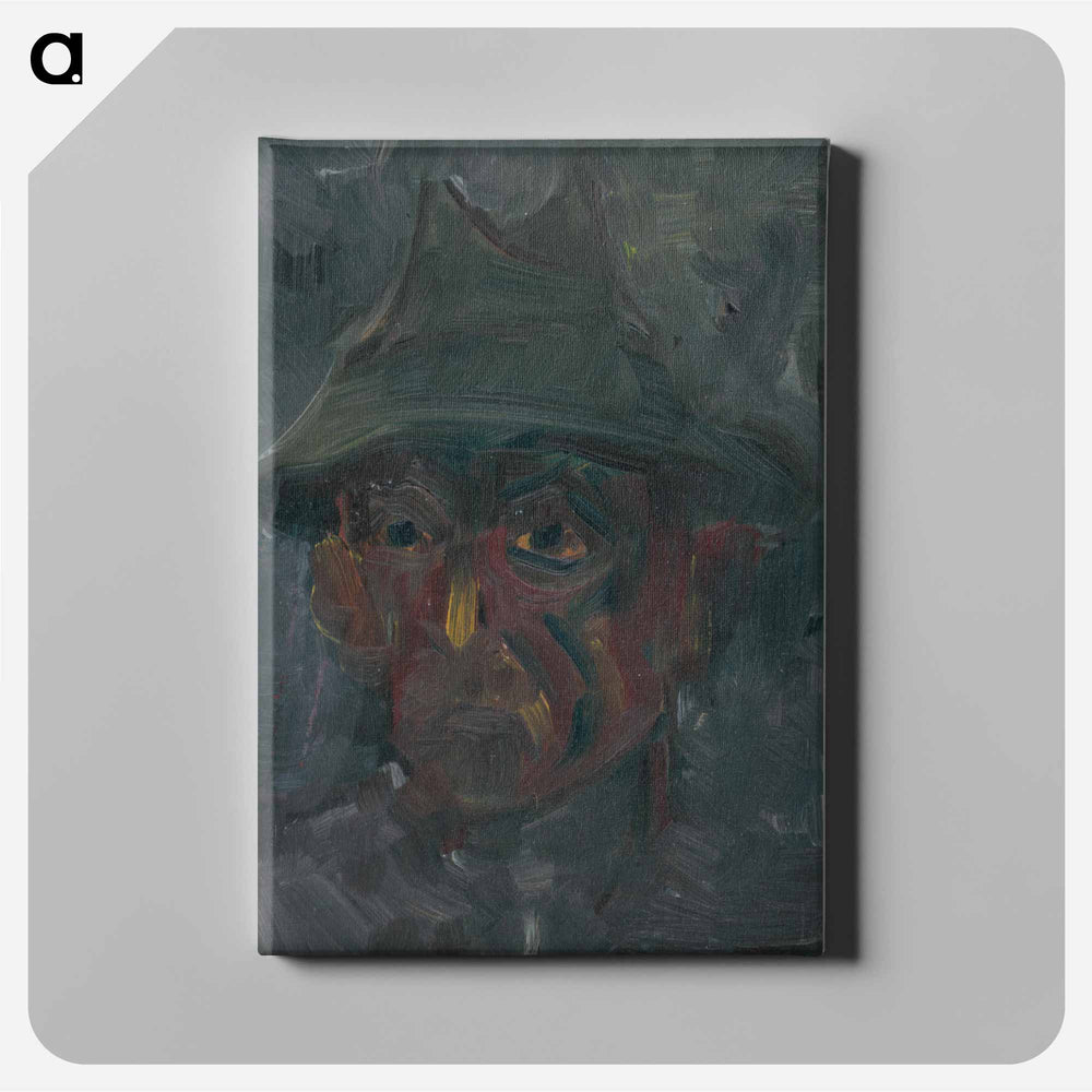 Head of a man in a hat - アーノルド ピーター ワイズ クビンチャン Canvas.
