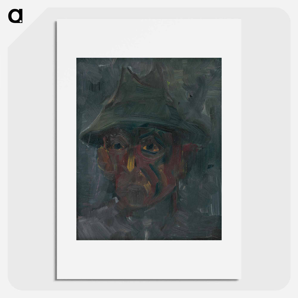 Head of a man in a hat - アーノルド ピーター ワイズ クビンチャン Poster.
