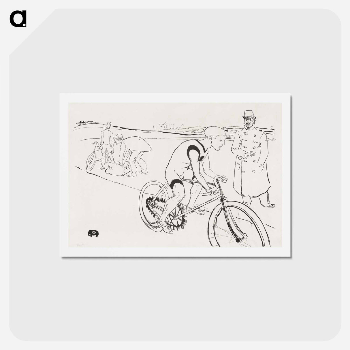 アートポストカード-Cycle Michael - アンリ ド トゥールーズ ロートレック Postcard.