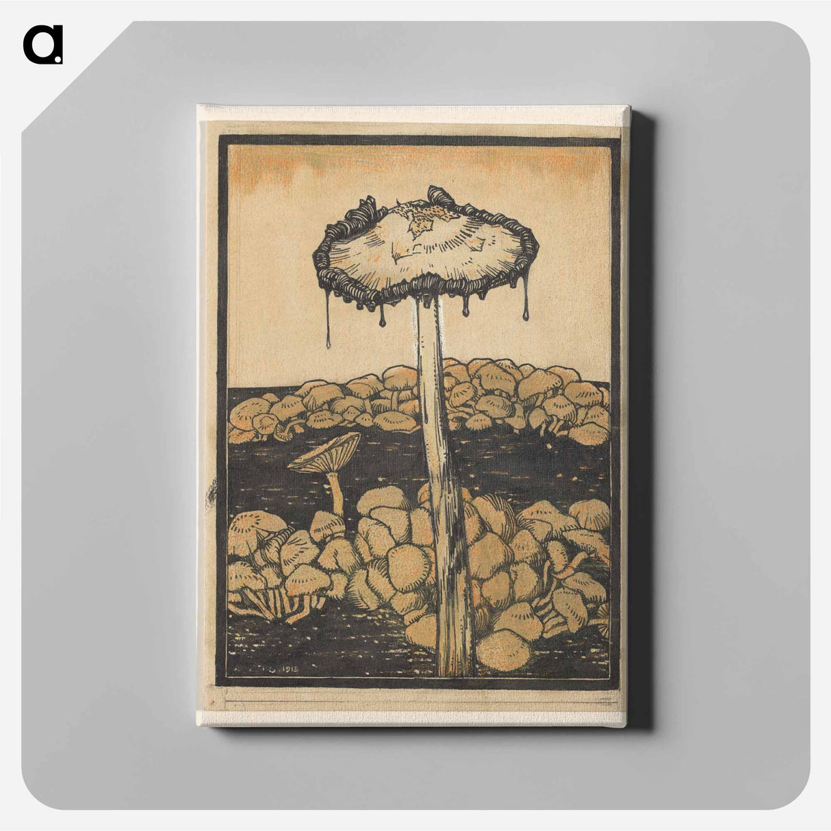 Druipende paddenstoel - ユリー デ フラーハ Canvas.