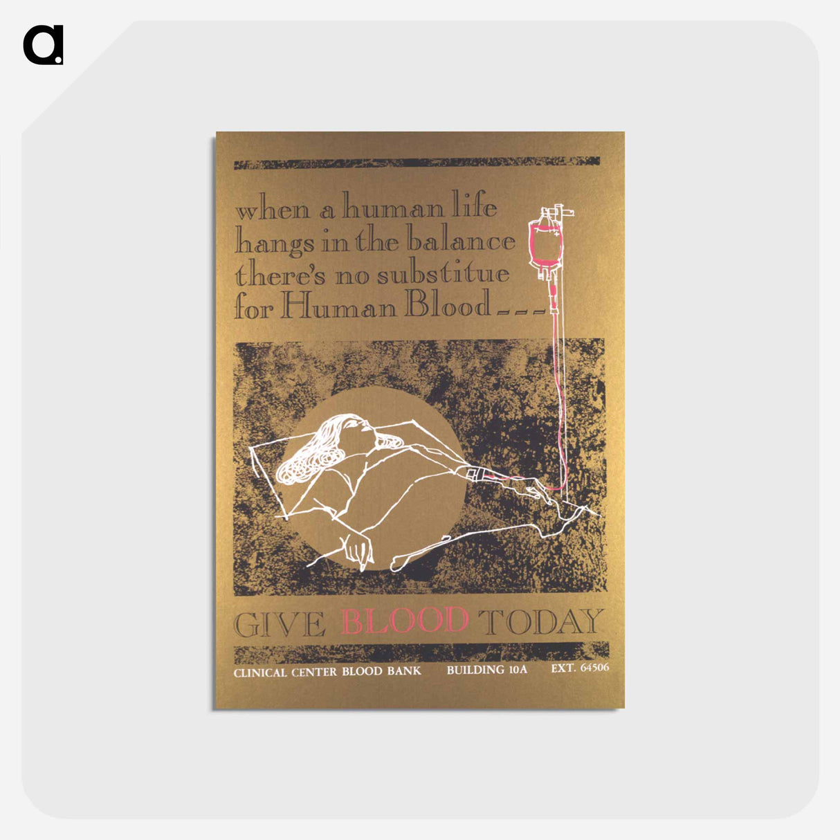 アートポストカード-Give Blood Today
- 国立医学図書館 Postcard.