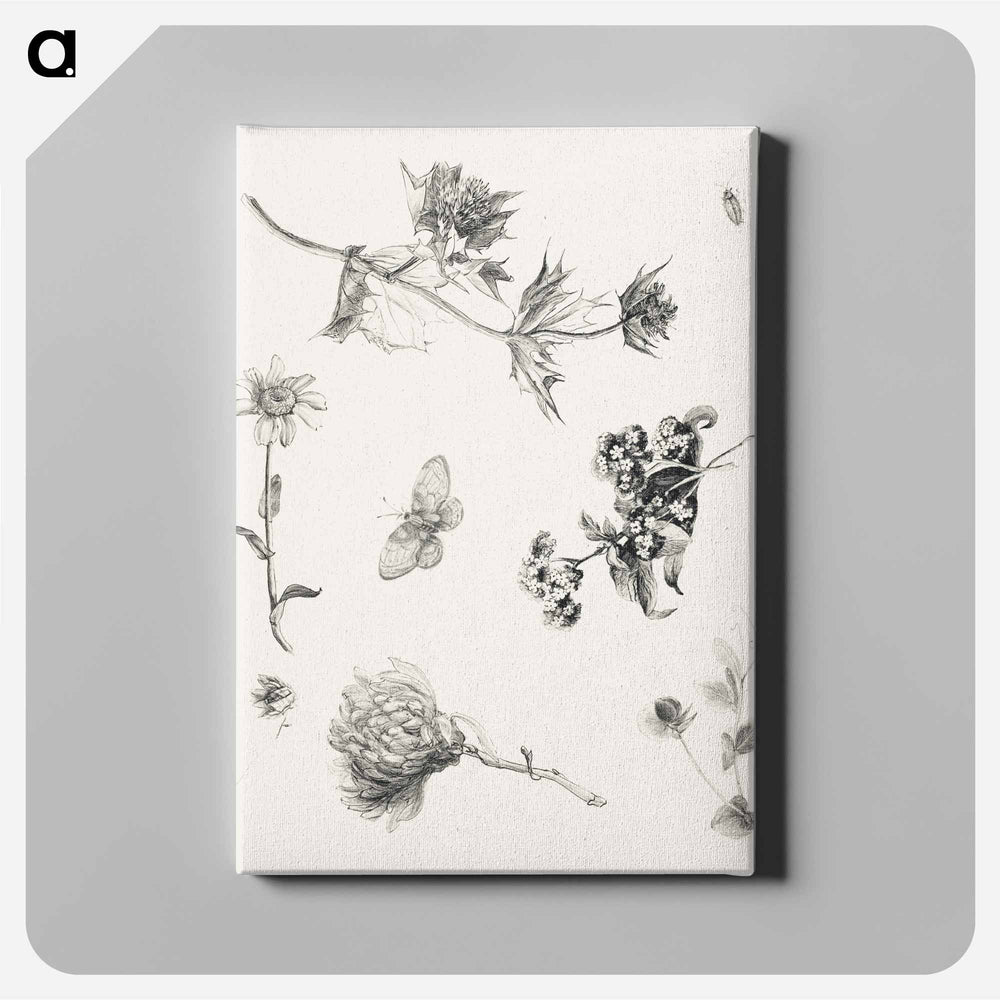 Flowers and Leaves - Theo Van Hoytema Canvas.