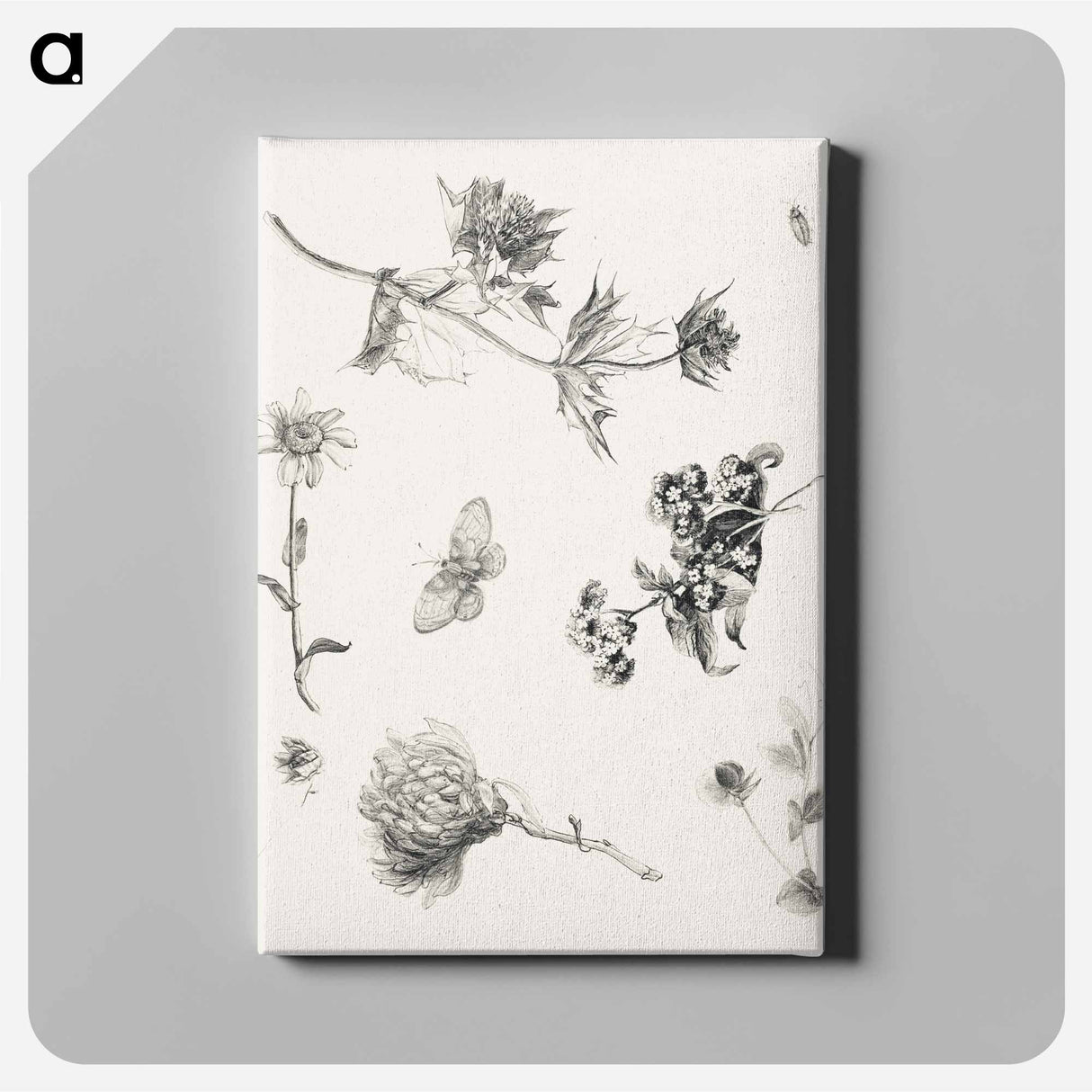 Flowers and Leaves - Theo Van Hoytema Canvas.