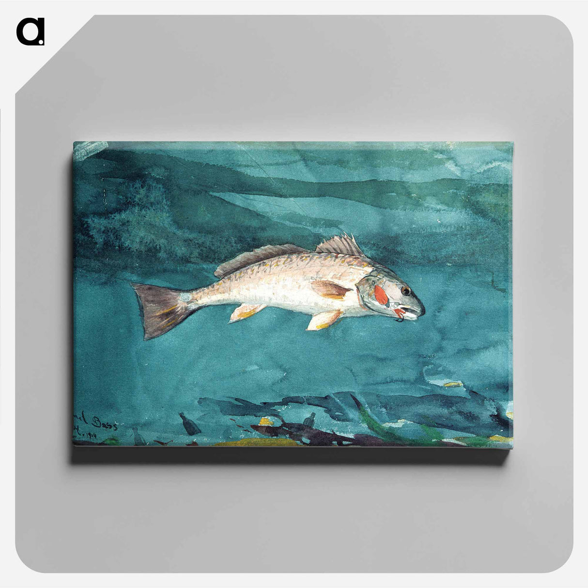 Channel Bass - ウィンスロー ホーマー Canvas.