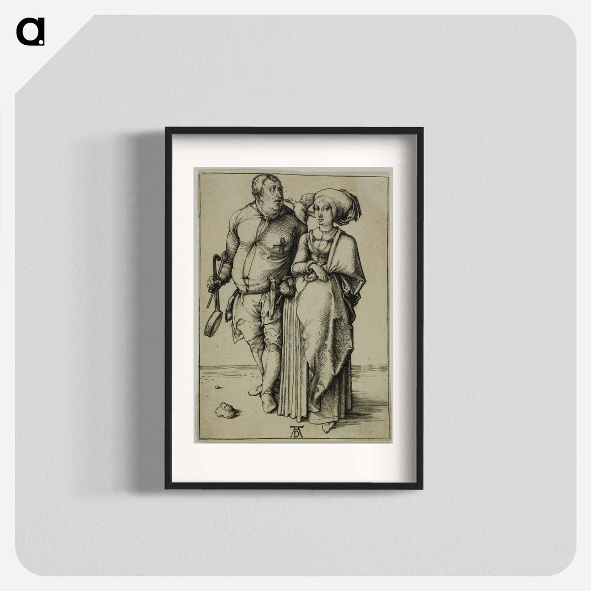 The Cook and his Wife - アルブレヒト デューラー Poster.