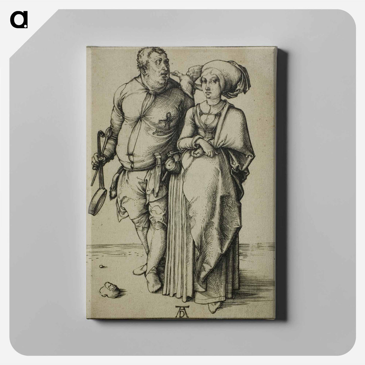 The Cook and his Wife - アルブレヒト デューラー Canvas.