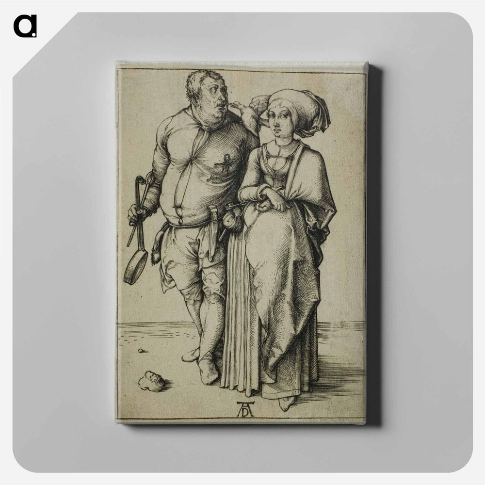 The Cook and his Wife - アルブレヒト デューラー Canvas.