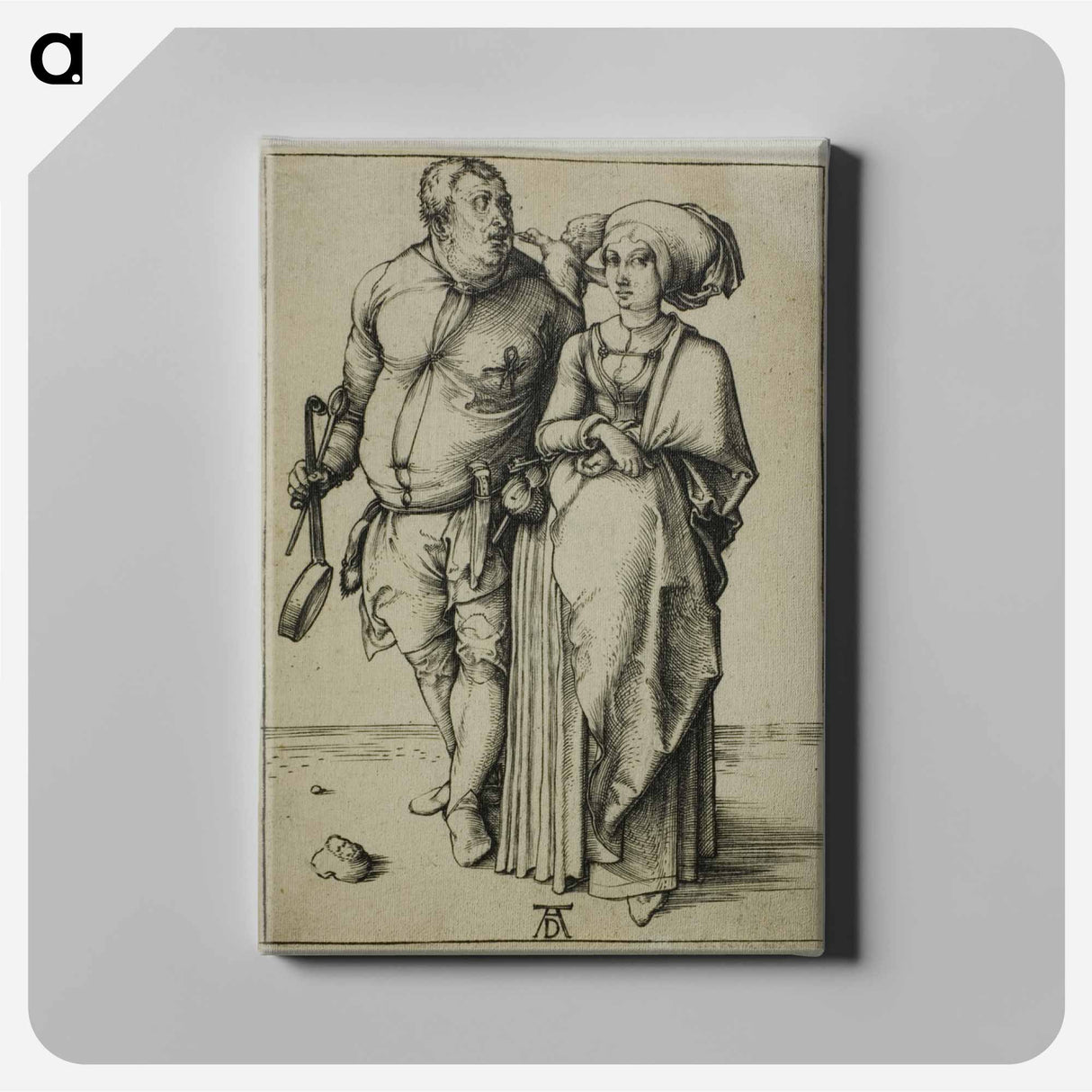 The Cook and his Wife - アルブレヒト デューラー Canvas.